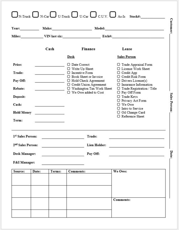 Deal Jacket Cover Sheet 2 NWAutoLink