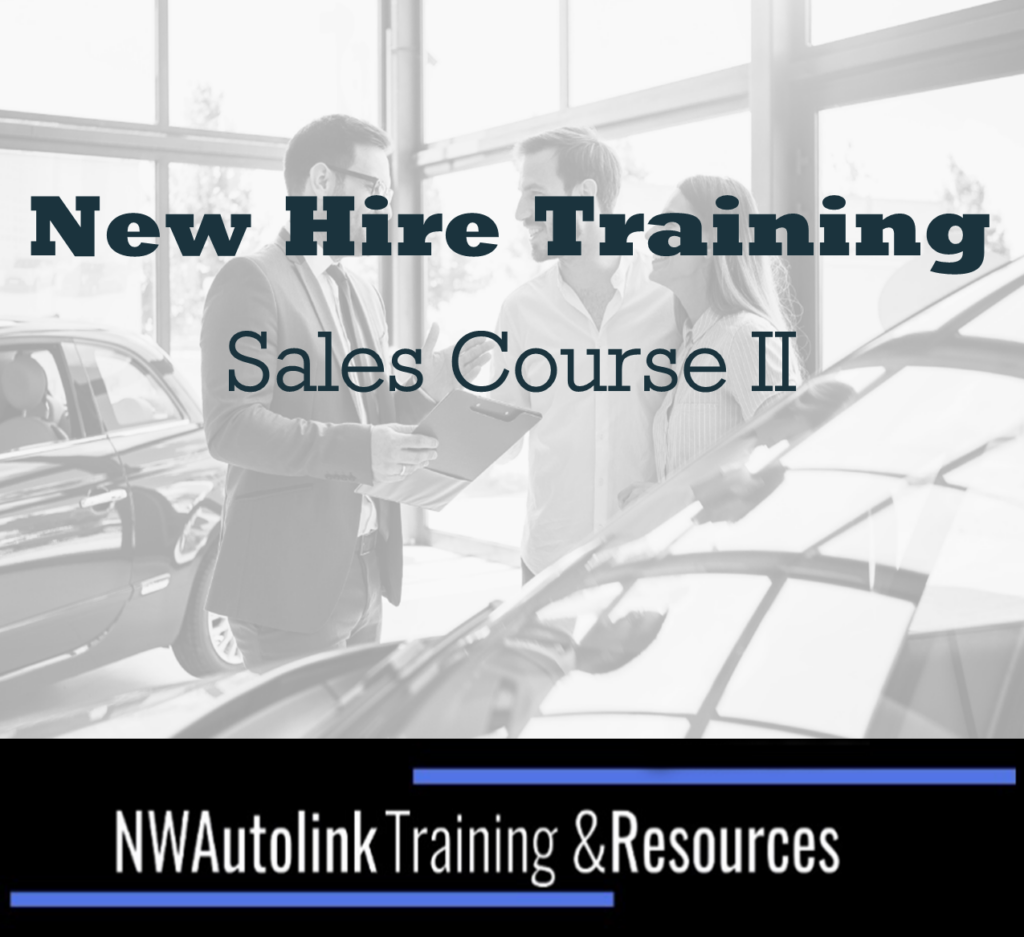 New Hire Training - Sales Course II
